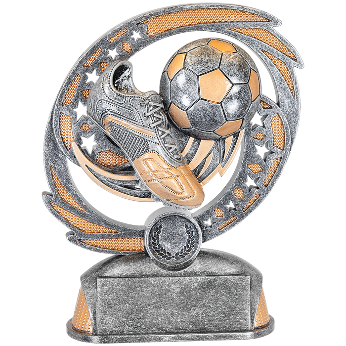 Soccer Resin Trophy award in 2 sizes with free engraving!