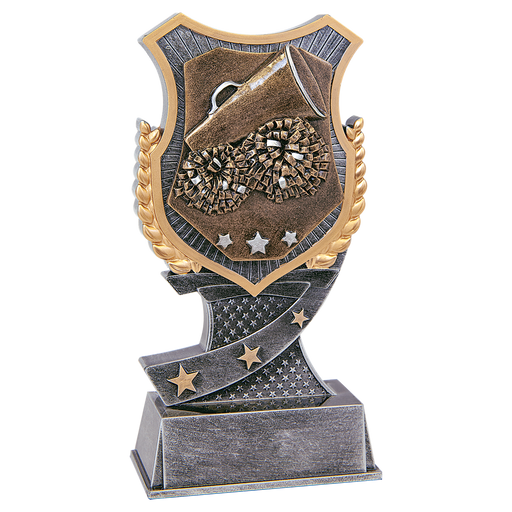 Cheerleading Resin Trophy award in 2 sizes with free engraving!