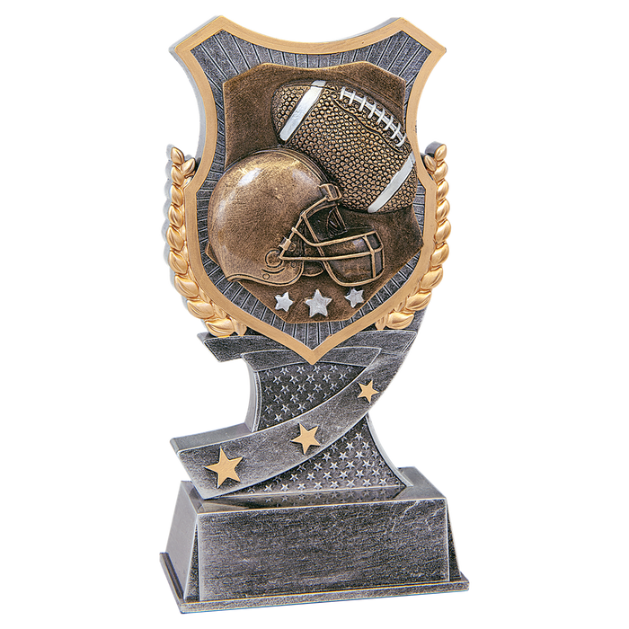 Football Resin Trophy award in 2 sizes with free engraving!