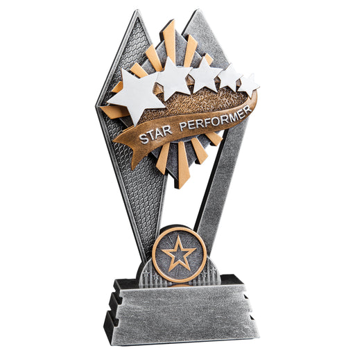 Star Performer Resin Trophy award in 2 sizes with free engraving!