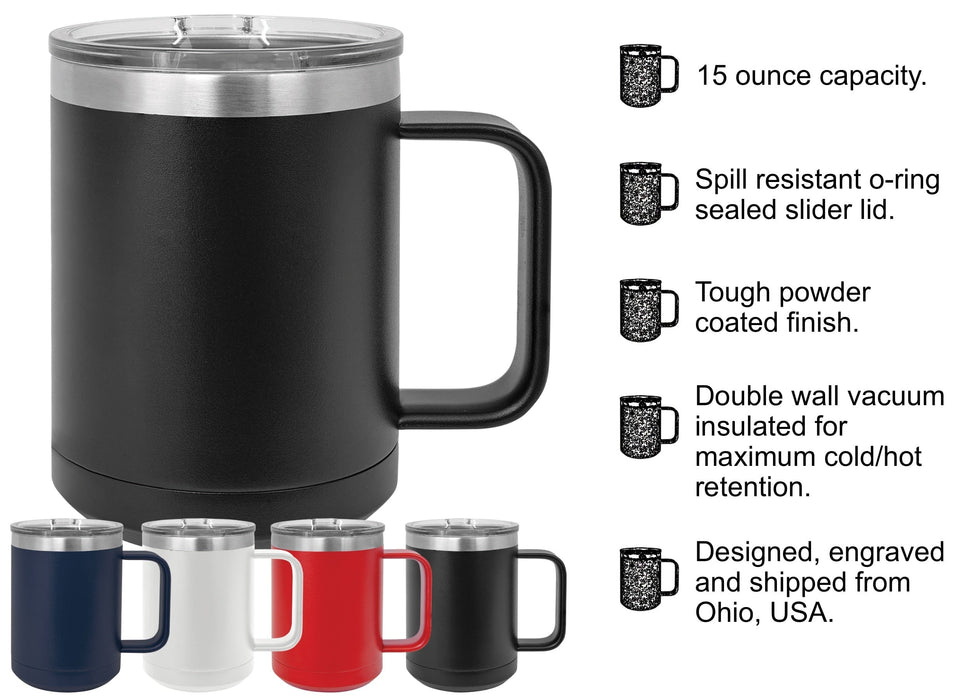 Coffee Travel Mug 12 Oz Spill Proof Stainless Steel Coffee Cup