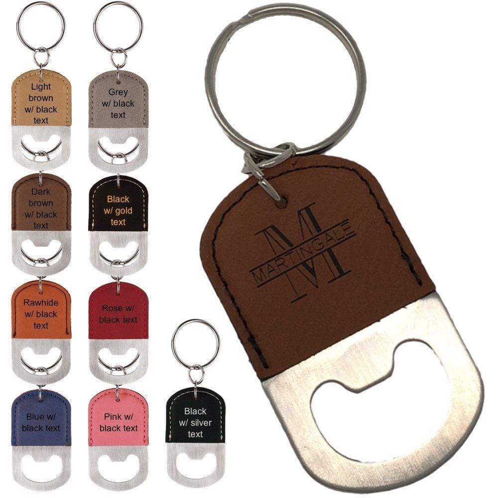 Custom Round Bottle Opener Keychain Flashlights - Keychain Flashlights